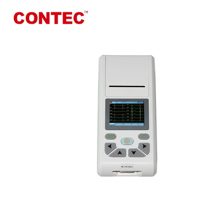 CONTEC ECG90A touch screen hand held 3 channel ecg machine