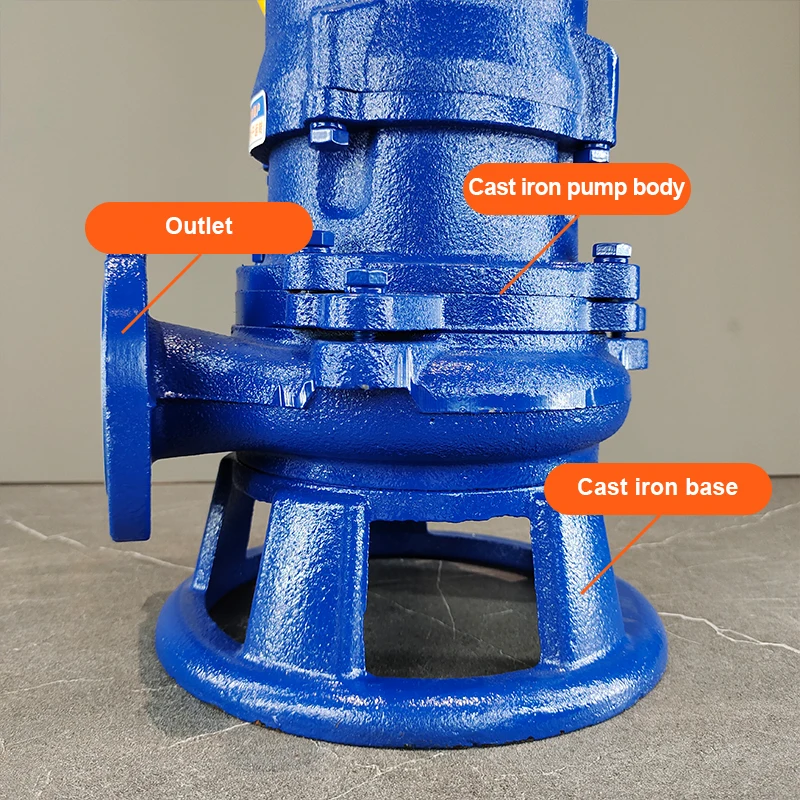 2inch Outlet Submersible Sucks Capacity Slurry Sump for Basement Effluent Sewage Grinder Pump with Cutter Best Sewage Pump