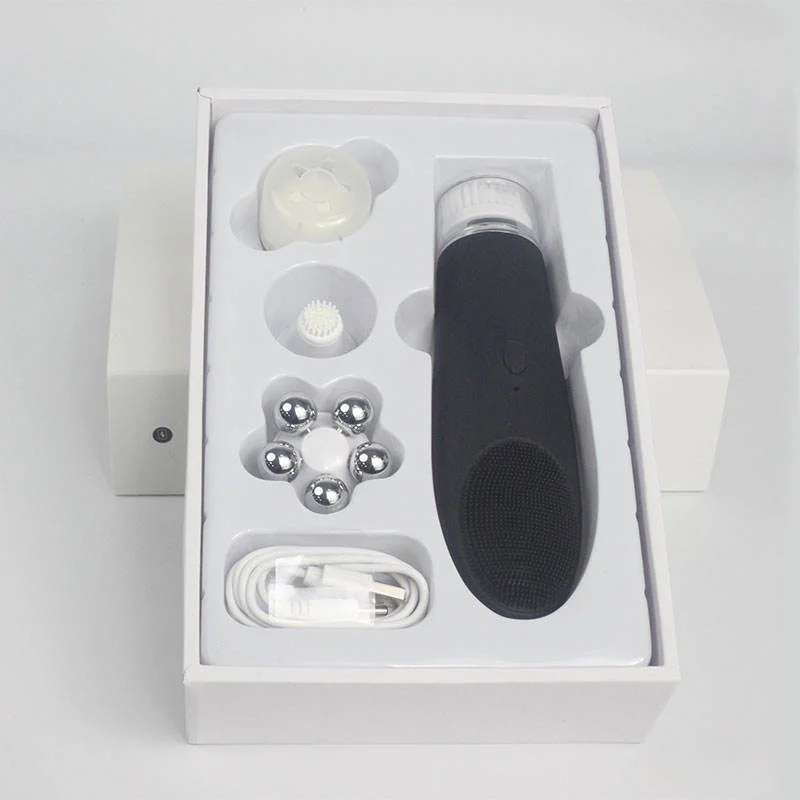 การสั่นสะเทือน Cleanser เครื่องมือทําความสะอาดใบหน้า Facials อุปกรณ์ทําความสะอาดอัลตราโซนิกเครื่องนวดหน้า Skincare Firming Face