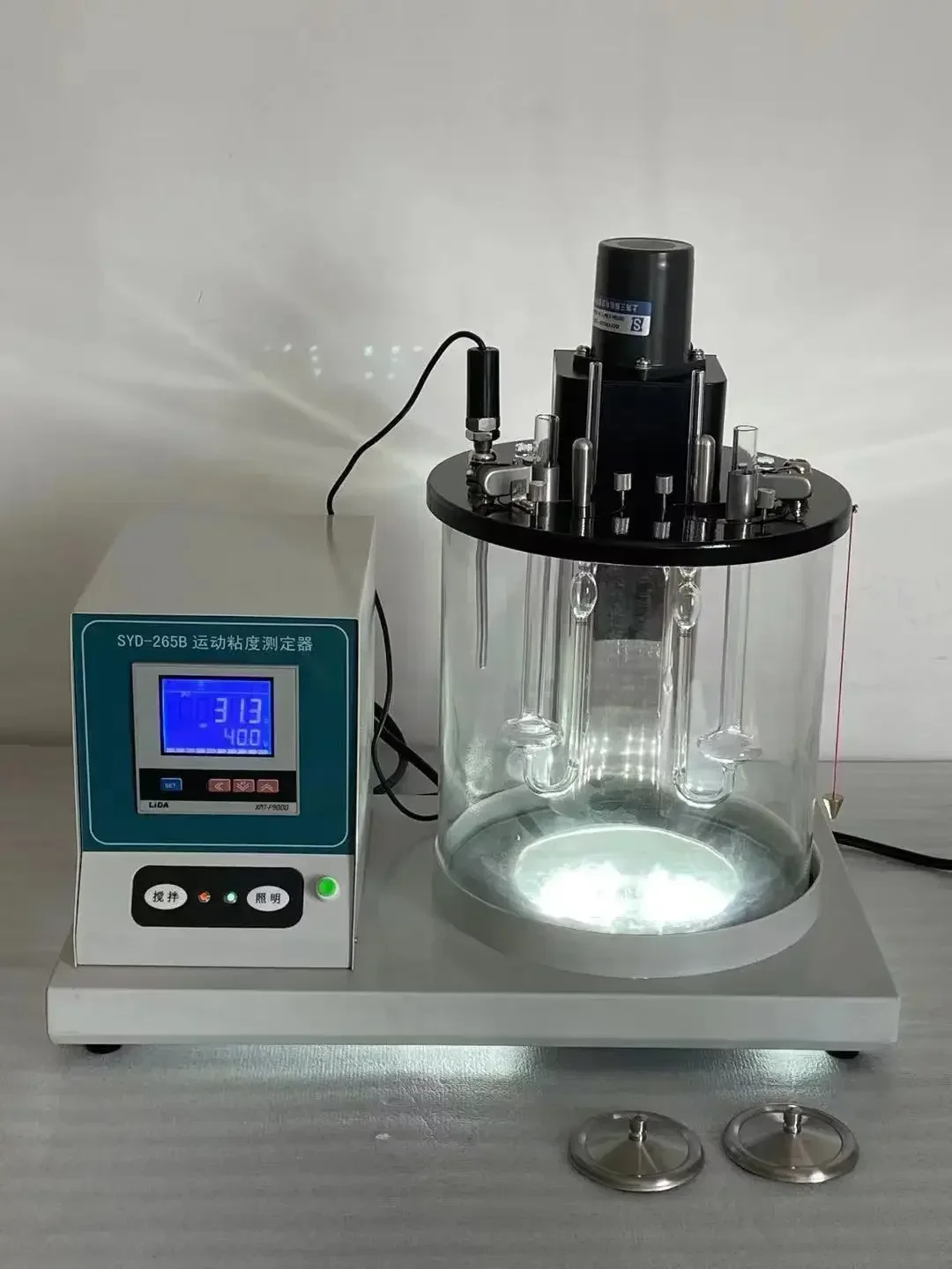 NEW SYA-265B Single cylinder 2 holes Kinematic Capillary Viscometer Bath Viscosity Meter Petroleum Kinematic Viscosity Meter