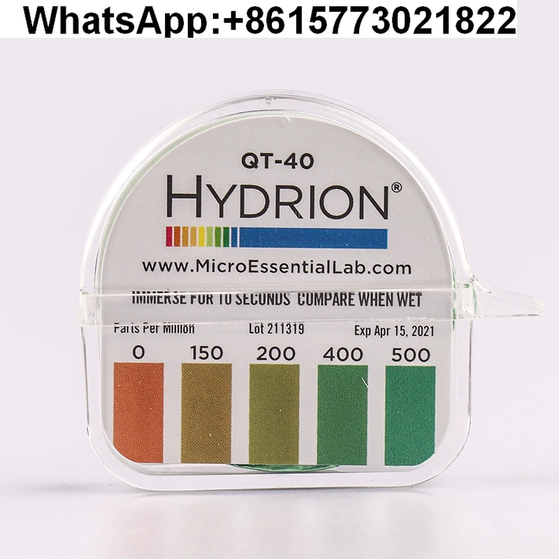 

American Hydrion pH test paper precision quaternary ammonium salt concentration test strip acid and alkali QT-10 QT-40