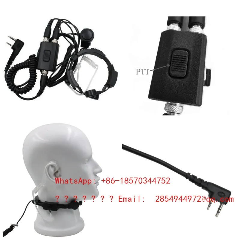 Walkie-talkie Headset Tactical Air Duct Earphone Cable Universal Spot Quick Delivery