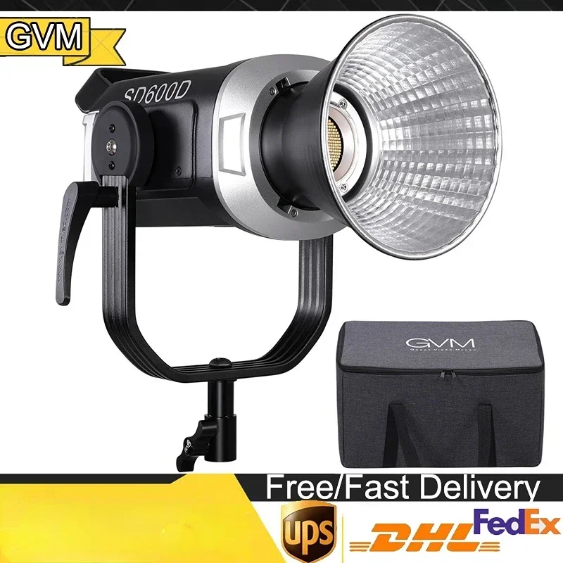 

GVM SD600D 600W Color Led Video Lights High Power Studio Spot Light With Stand And Softbox