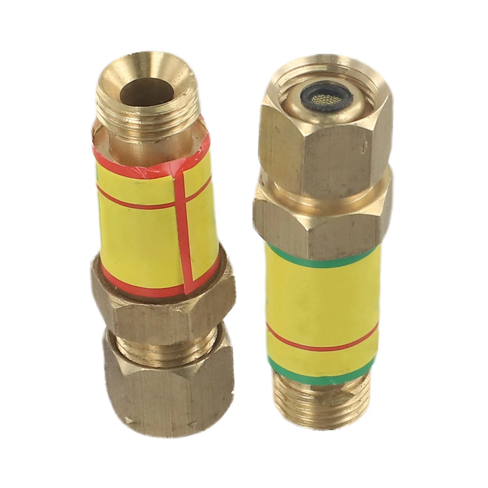 1 Pair Copper M16*1.5 Oxygen Acetylene Check Valve Flashback  Arrestor  For Home Appliances Welding Components Cutting Torch