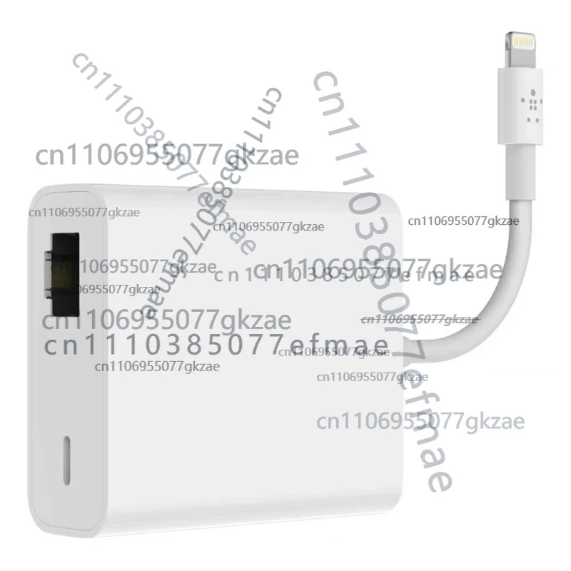 

aa%#@ USED 95%NEW FOR Belkin Apple original lightning to Ethernet interface power Adapter F8J227