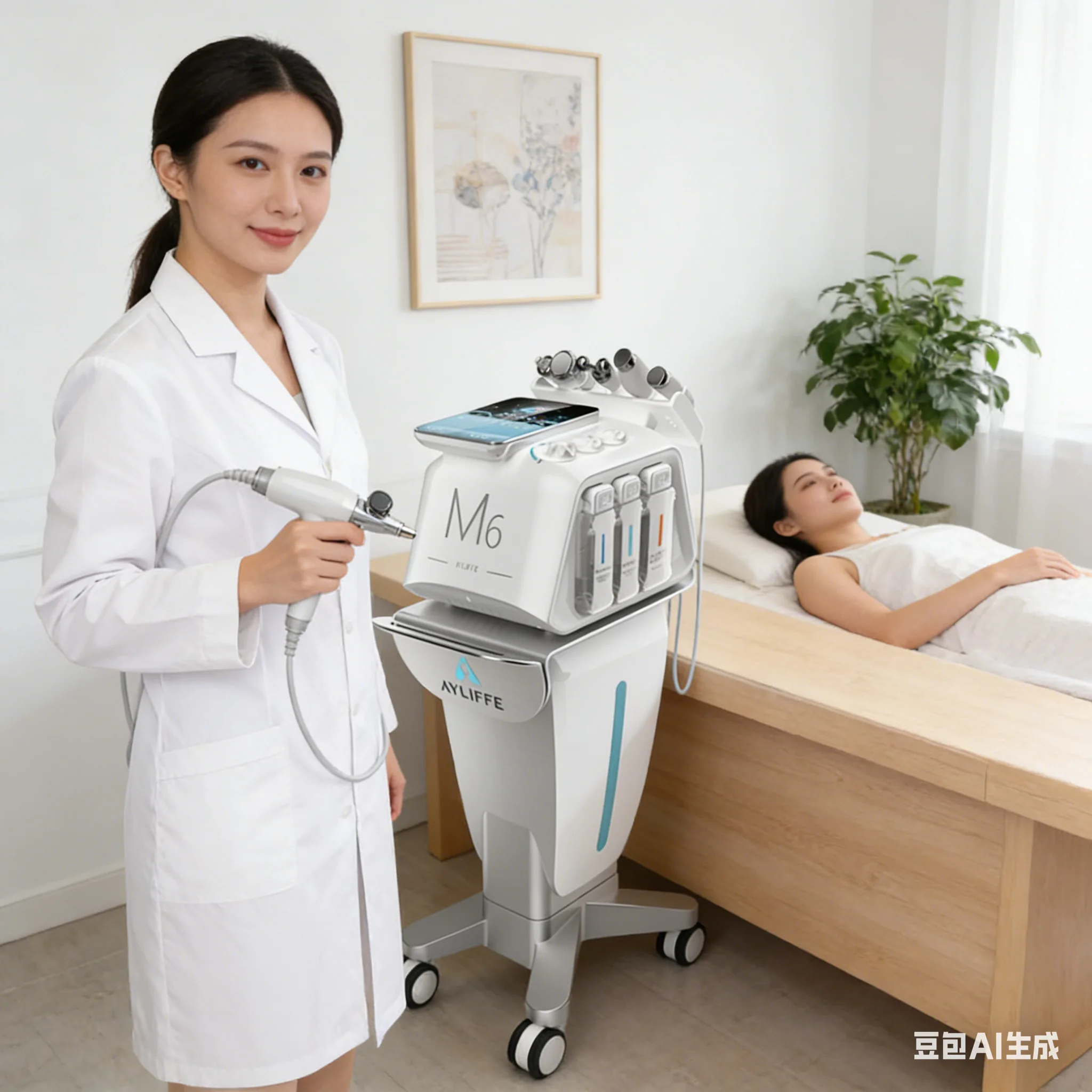 

Профессиональный аппарат для гидродермабразии 6 в 1: глубокое очищение лица, микродермабразия, удаление черных точек, омоложение кожи