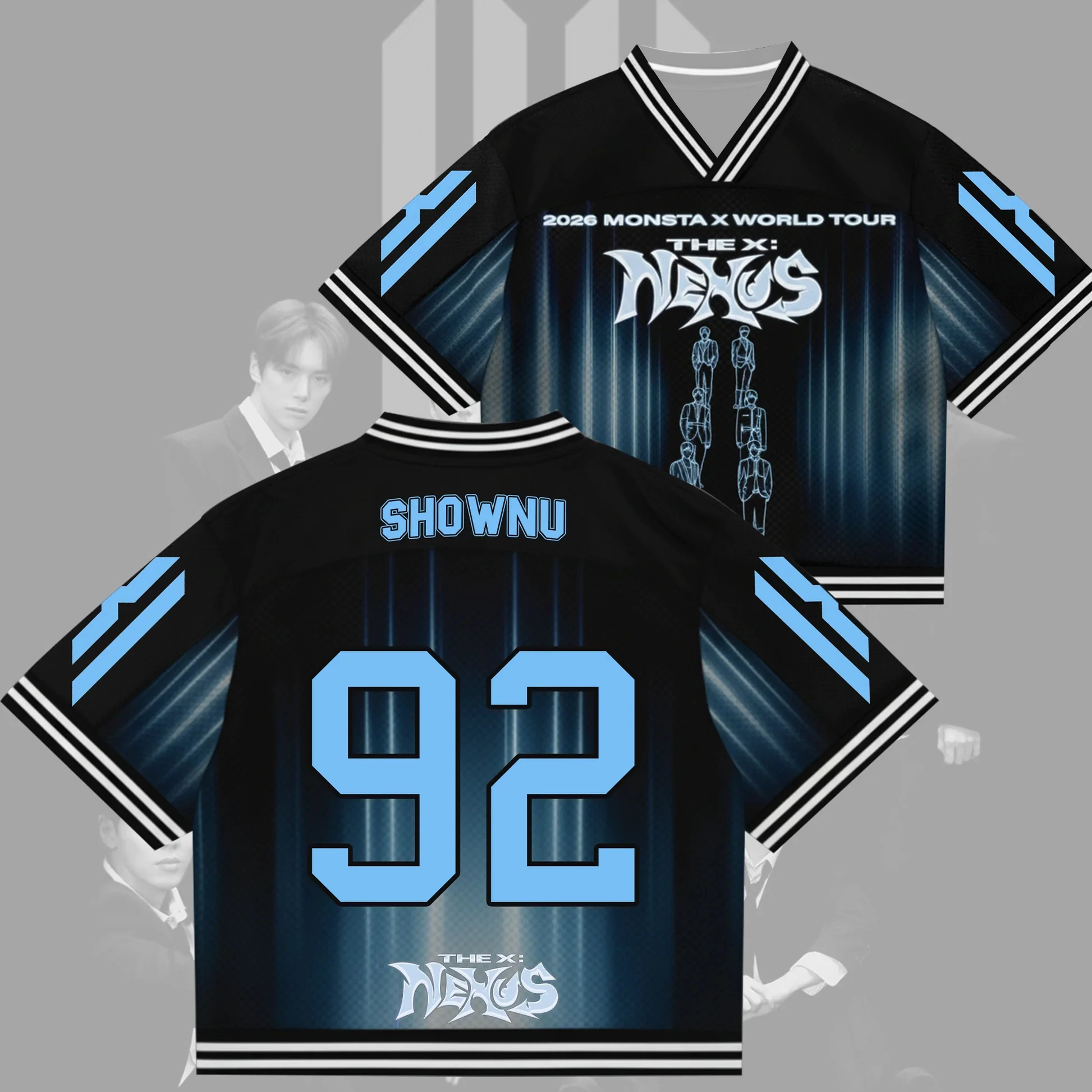 Kpop Monsta X World Tour 2026 Nexus Jersey Gift for Lovers