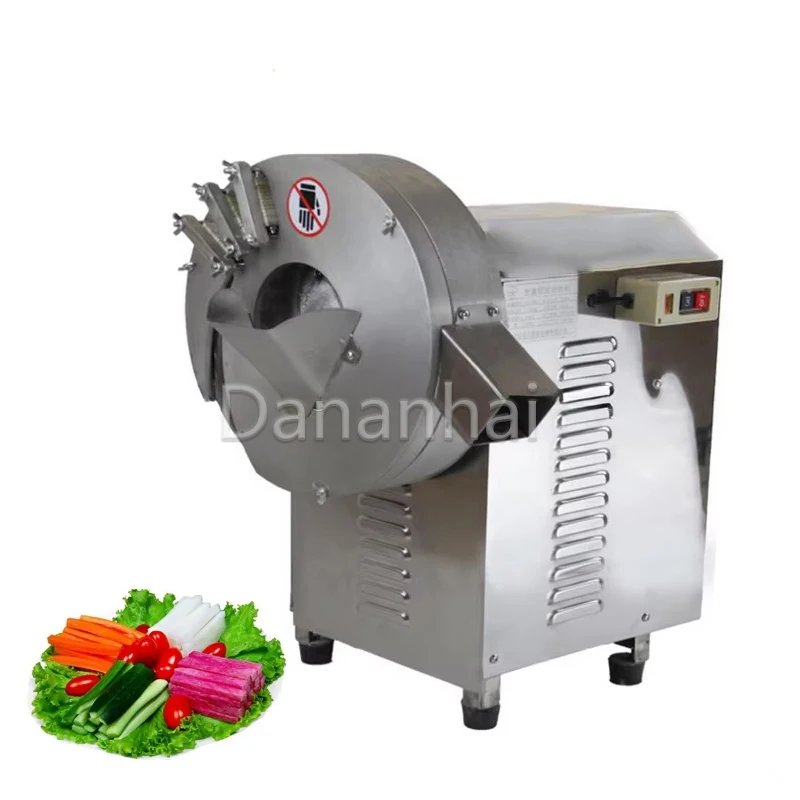 Commercial Banana Slice Making Machine, Vegetable Slicer, Stainless Steel Electric Potato Cutter