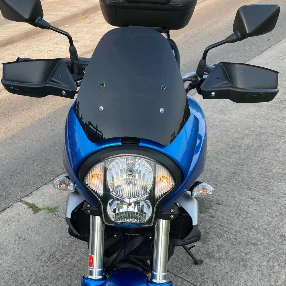 

For Kawasaki Versys 650 Windscreen KLE650 2006 2007 2008 2009 KLE 650 Windshield Moto Accessories Wind Deflectors Screen Fairing