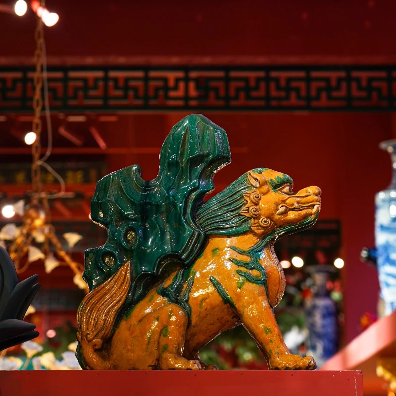 

Glazed porcelain antique desktop entrance ornament home collection decoration