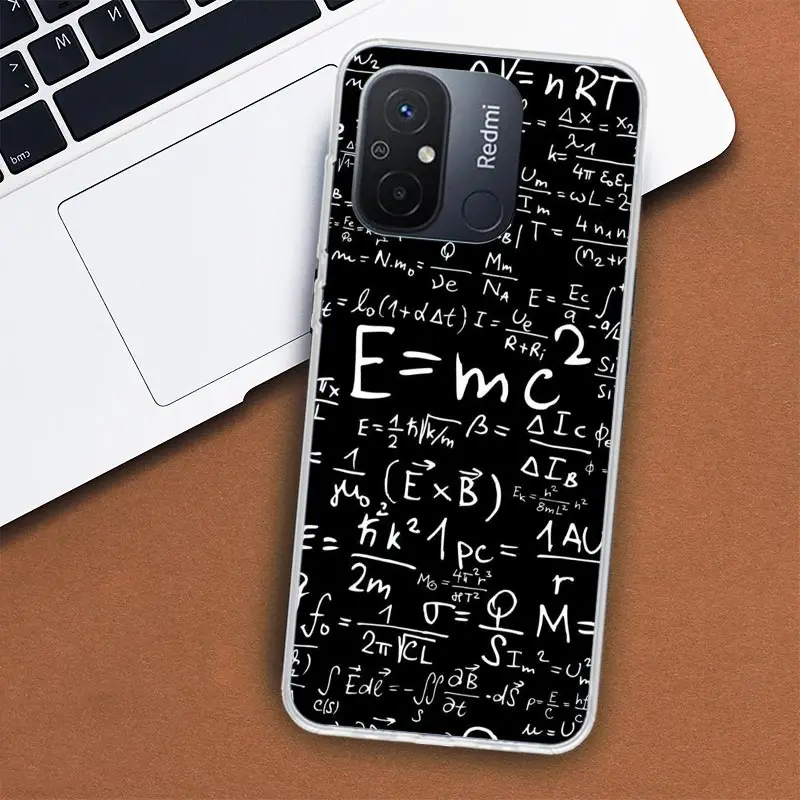 Physics Chemical Mathematics Phone Case For Xiaomi Redmi 12 12C 10 10C 10A 9T 9C 9A 9 8 8A 7 7A 6 6A K20 K30 K40 Pro S2 Fundas C