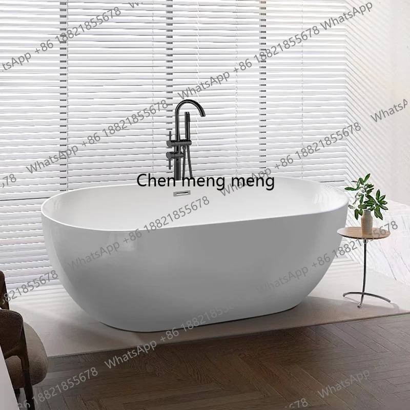 

Small apartment constant temperature acrylic adult seamless integrated hotel high-end freestanding bathtub