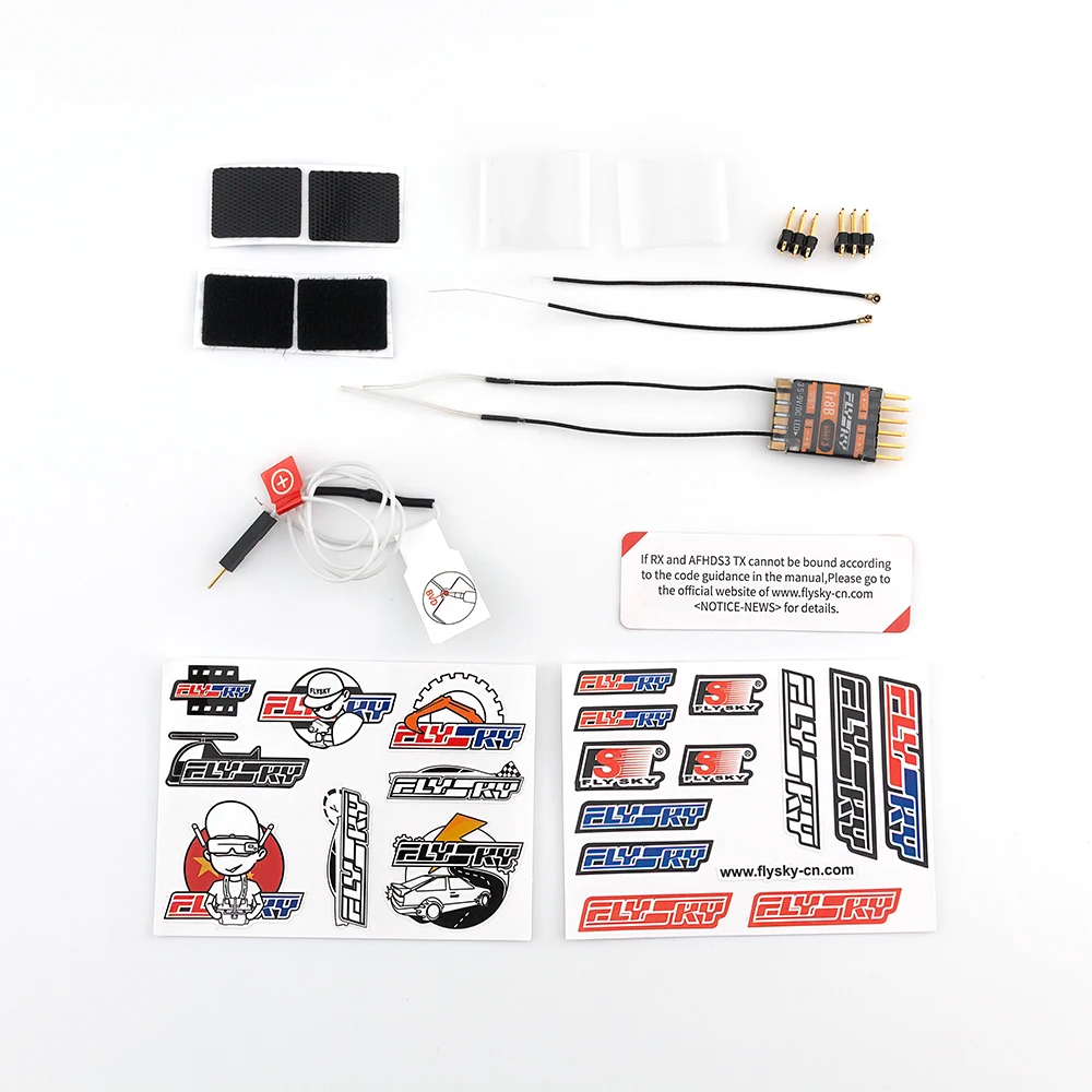 Flysky FS-TR8B 2.4GHz 8CH AFHDS 3 Micro Receptor PWM/PPM/i.BUS/S.BUS Suporte de saída 2 Newport para FPV RC Drone Avião Carro Barco