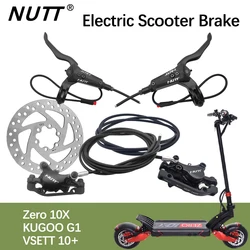 NUTT A5-D Electric Scooter Brake E Hydraulic Oil Brakes Pad 140mm 160mm 180mm Disc Rotor For Zero 10X KUGOO G1 VSETT 10+ 9+ 9