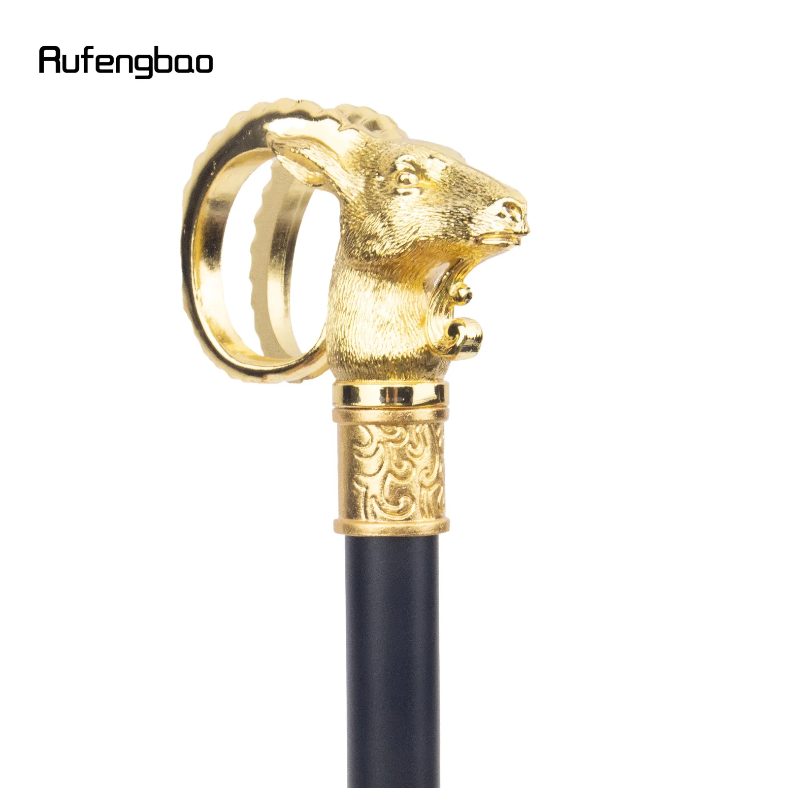 الذهبي الماعز الأغنام الحيوان واحد مشترك موضة عصا للمشي الزخرفية تأثيري حفلة عصا للمشي هالوين كروسير 91 سنتيمتر