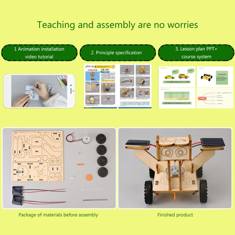2024 جديد لعبة روبوت الشمسية بالطاقة الجذعية بناء مجموعة DIY بها بنفسك العلوم تجربة نموذج سيارة تجربة العلوم التعليمية للأطفال 8
