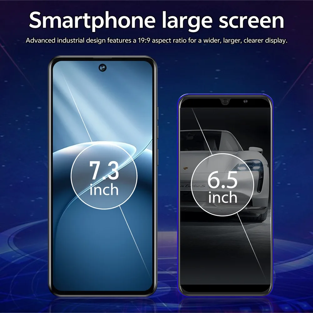 K-Touch Cheap C27 Ultra 8000mAh Cell Phone 7.3HD Mobile Phones 22G+2TB Smartphone 5G Dual SIM Android 15 16+48MP Camera Cellphones