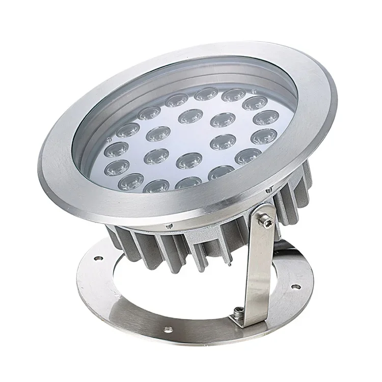 Source Factory DMX Control LED Fountain Lights IP68 RGB 3 in1 Recessed Underwater Fountain Light