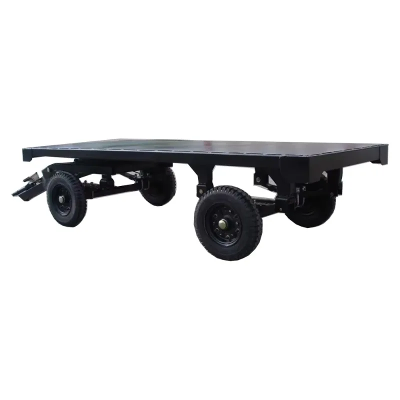 Electric /air Brake 2.5 Tons Small Flatbed Trailer Mini Flat Plate Full Trailer Hot Sale