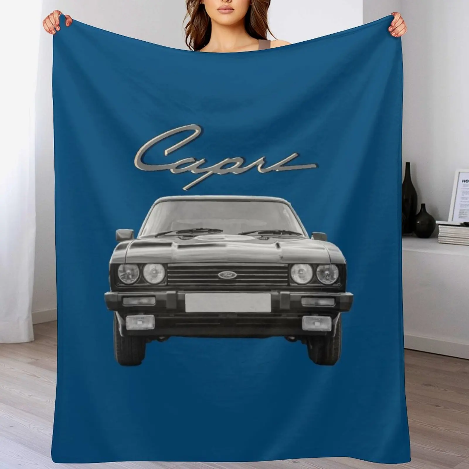 Ford Capri MK3 Throw Blanket Hairys Thins Blankets