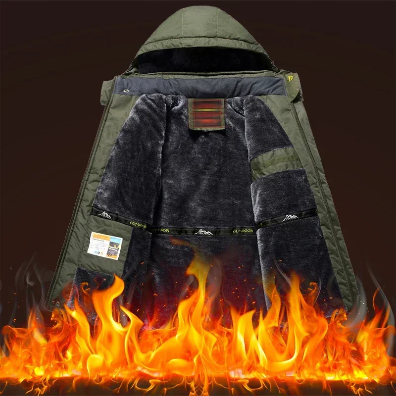 Ski Suit For Men Waterproof Windproof Skiing Suits Snowboarding Set Outdoor Winter Fleece Warm Ski jacket Pants Men Plus Size