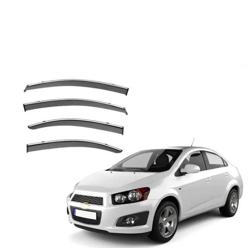 Window Visor Rain Guard Side Window Deflector Weather Shield For Chevrolet Sonic 2011 2012 2013 2014 2015 2016 2017 2018 - 2023