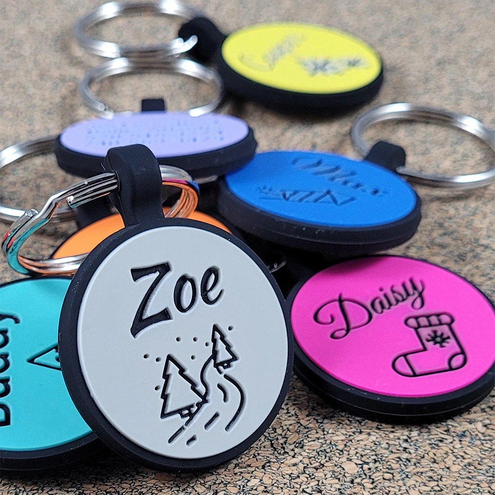 Collar de perro personalizado antipérdida con identificación de etiqueta de identificación de mascota, accesorios de suministros para mascotas con