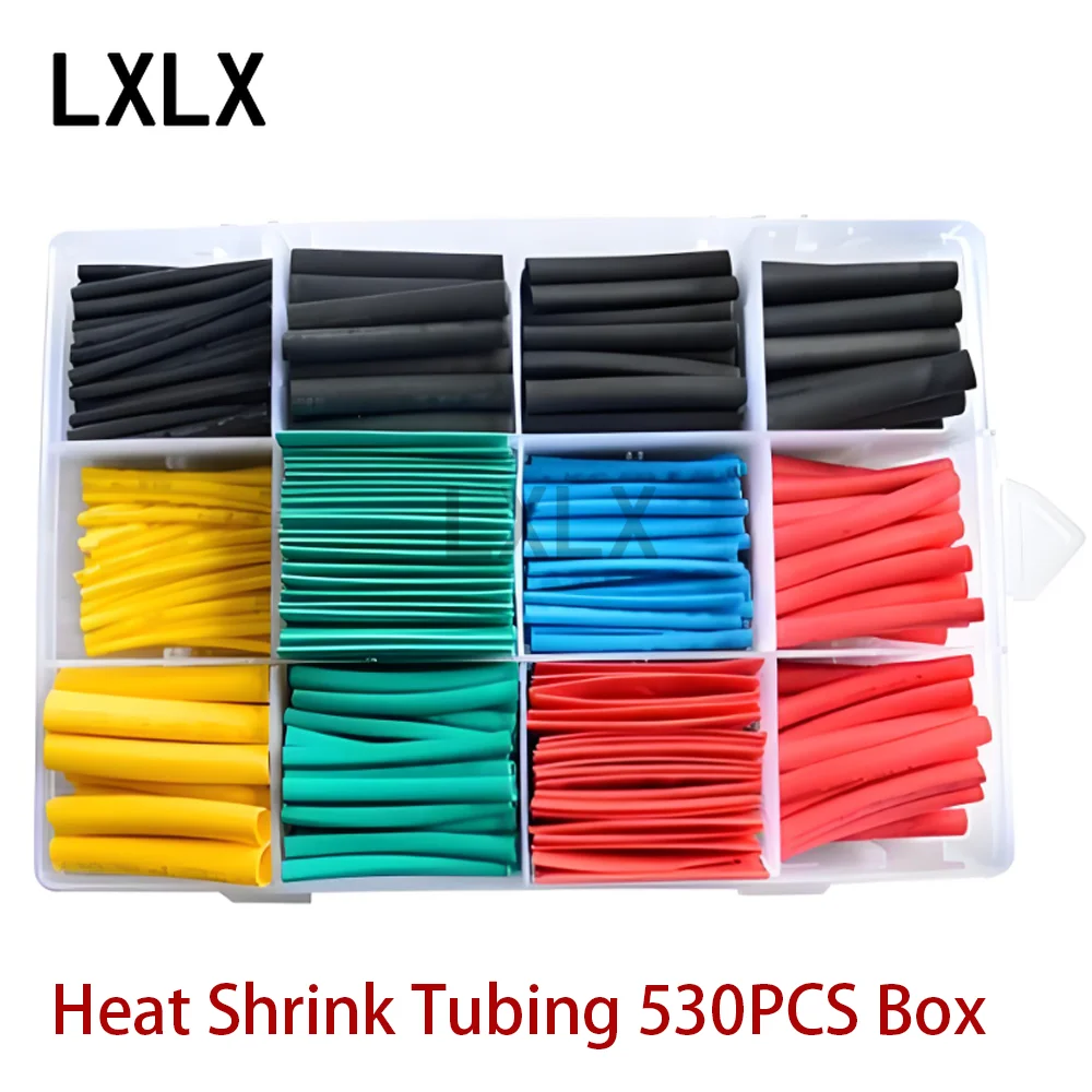 LXLX1 Heat Shrinkable Tubing 328/127/530PCS Combination Sleeve Electrical Tape Insulation Shrink Eco-friendly