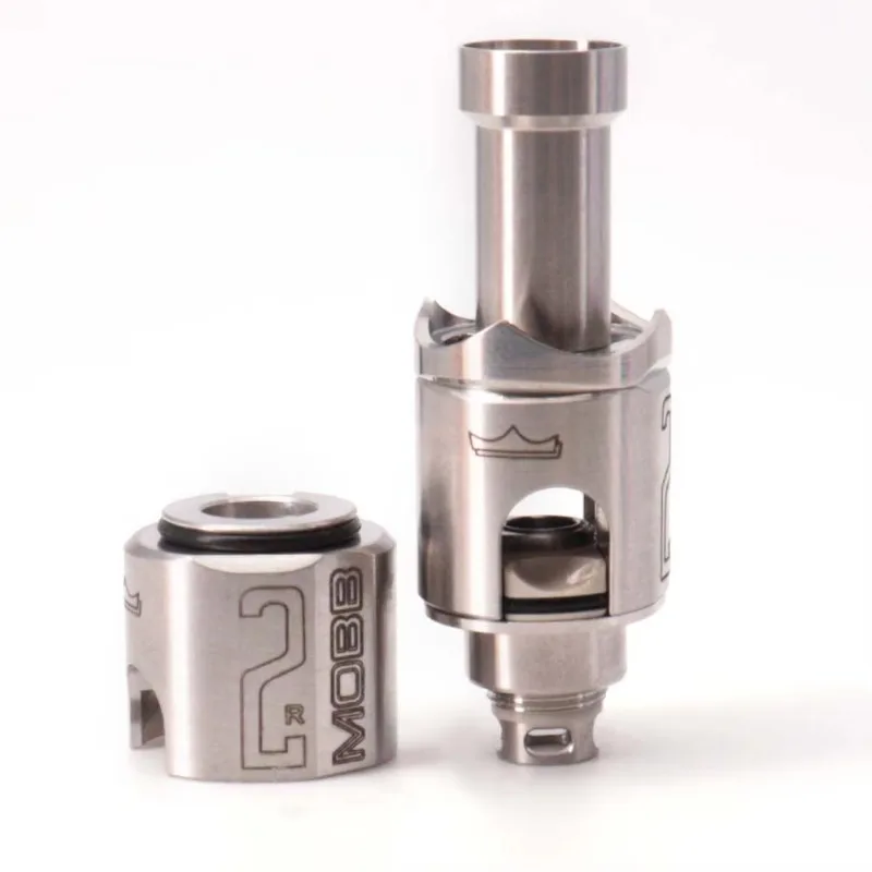 Tanque de puente MOBB V2 RBA para BB Mod, caja de palanquilla, tanque Boro con pines de aire de 1mm, 1,2mm, 1,5mm, 1,8mm, 2mm, 2,5mm, 3mm Vs Atom Biohazard Rba