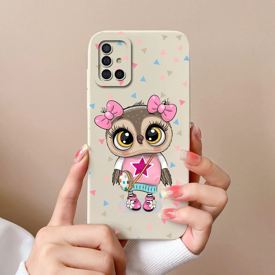 For Samsung A51 A71 A31 Phone Case Simple Heart Liquid Silicone Camera Protection Back Cover For Samsung Galaxy A 51 71 31 Funda image 6
