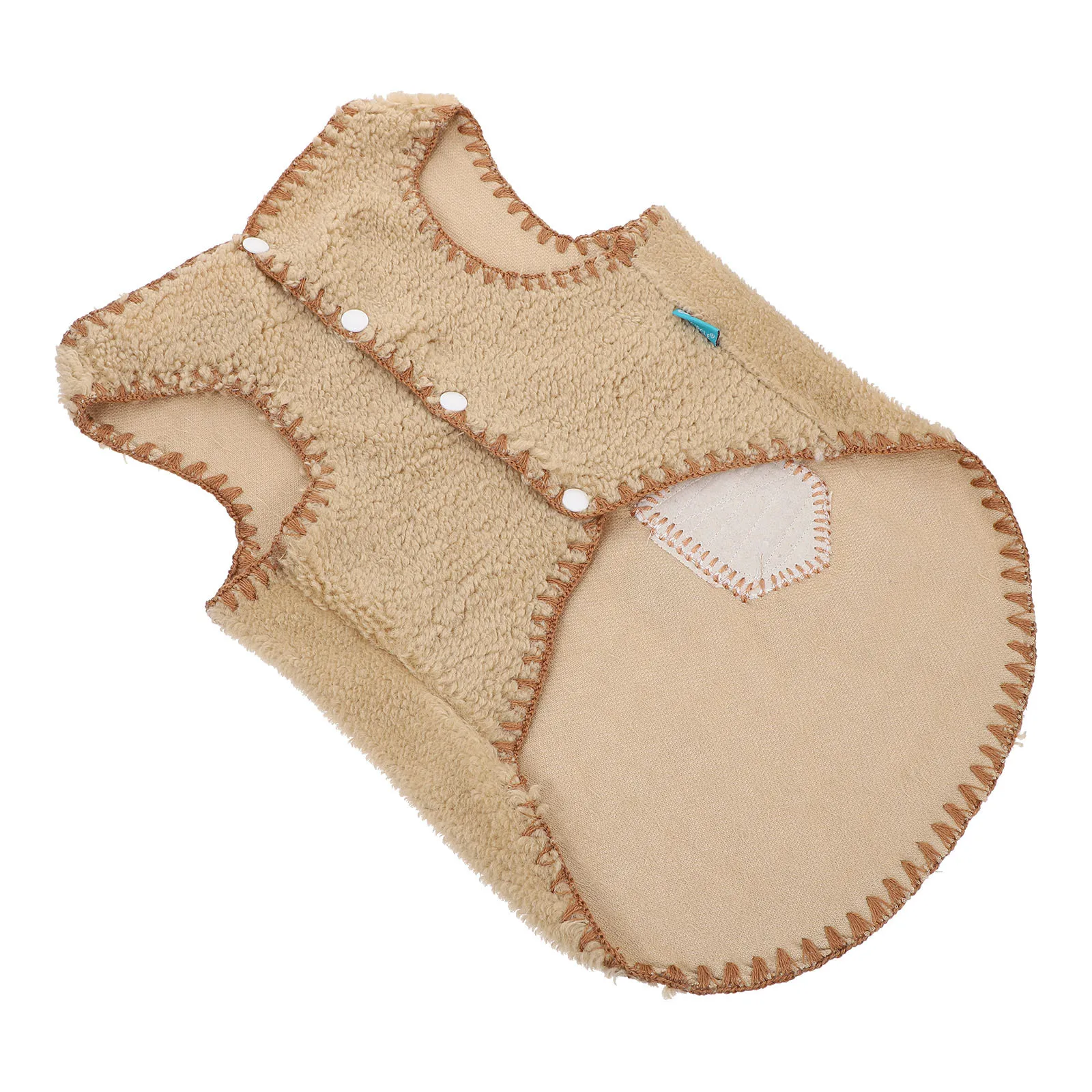 

1Pcs Winter Dog Vest Solid Color Pet Clothes Warm Puppy Coat Size M Chic Design Soft Comfortable Supplies