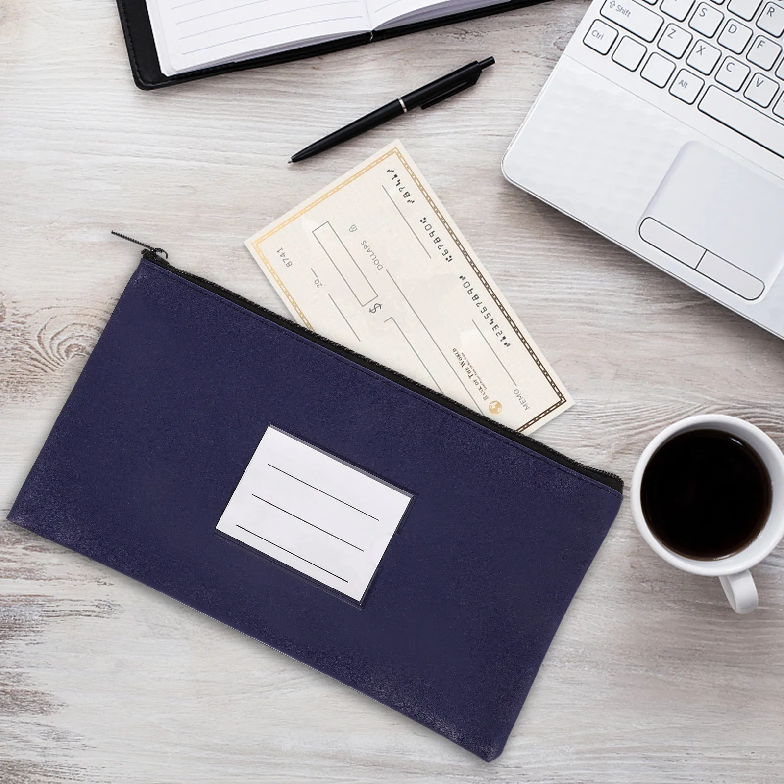 

Кошелек-органайзер из алюминиевого сплава с полиуретановым покрытием и молнией для денег, документов, паспортов, карт, сертификатов, чеков