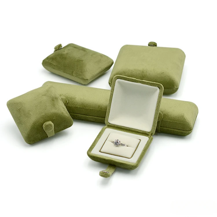 Velvet Earring Box Luxury Jewelry Ring Storage for Necklaces Diamond Ring Box Bracelet Bangle Holder Case