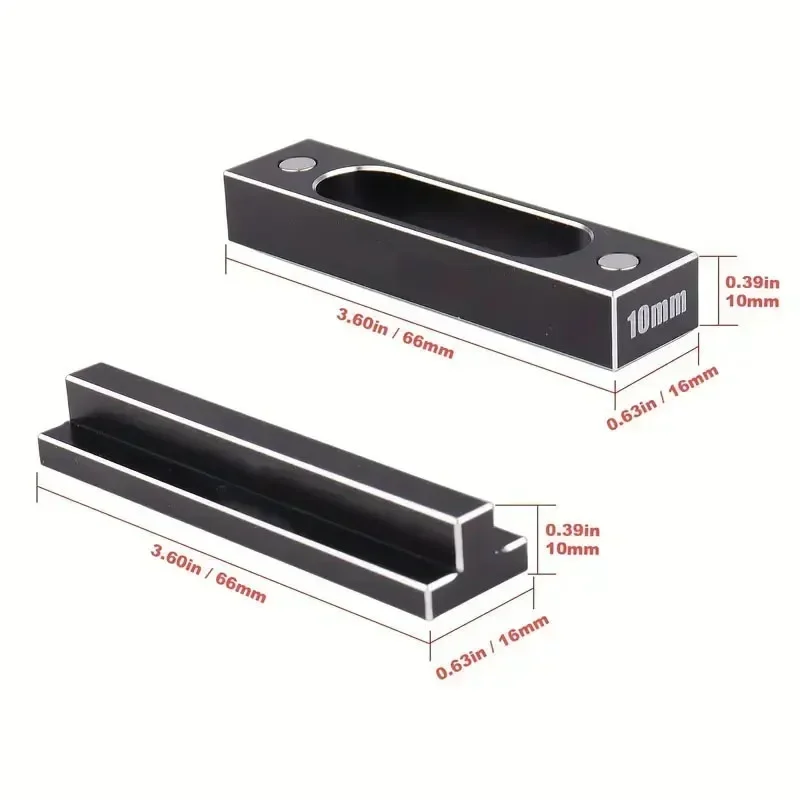 ​10mm Car Brick Shunting Tool Chassis Adjust Brick With Magnetic For 1/10 1/8 RV