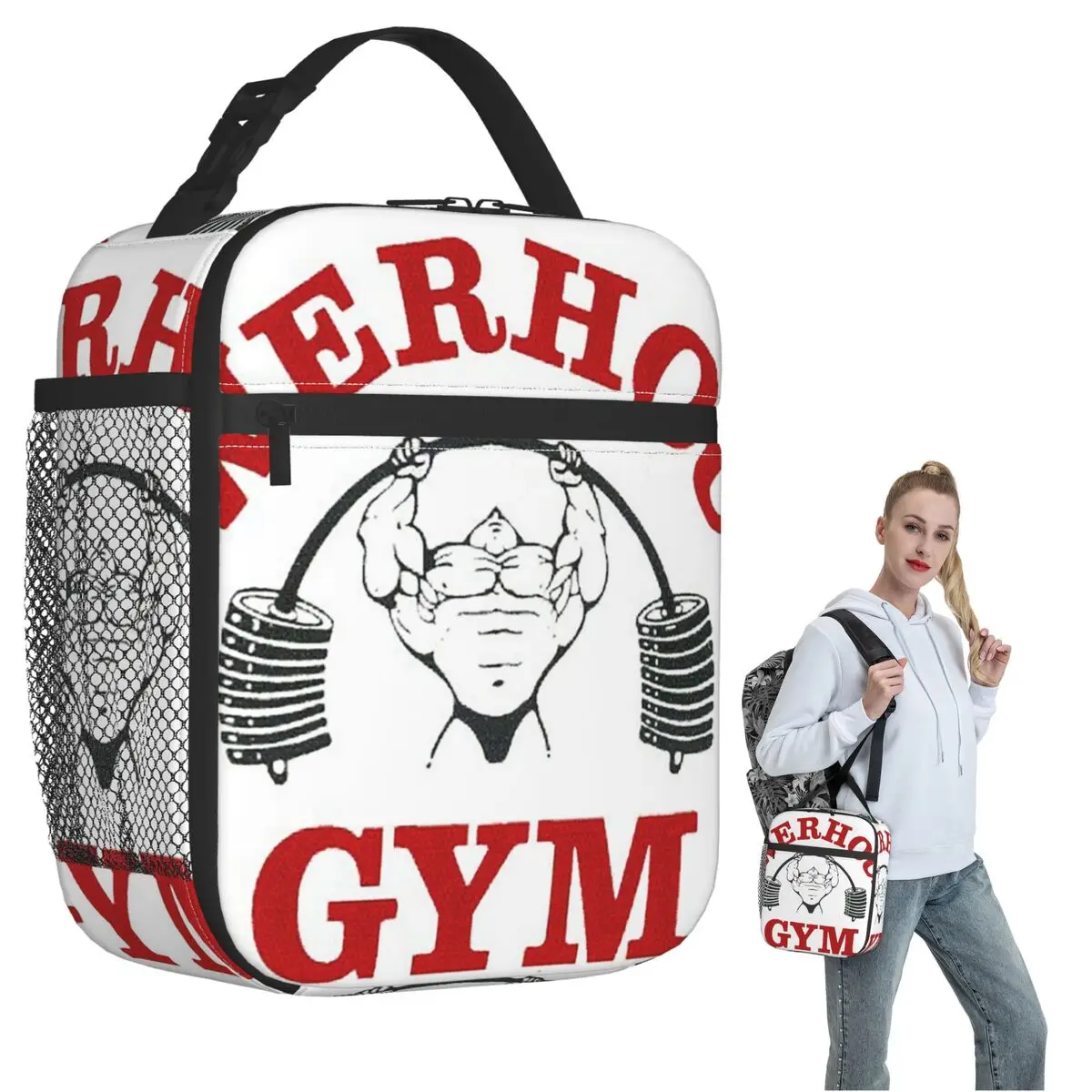 

Термосумка для обедов Powerhouse Gym Fitness: изолированная, герметичная, для женщин и детей, для хранения продуктов, термоконтейнер-тоут
