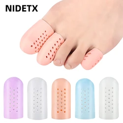 2szt=1pair Finger Toe Protector Silicone Gel Cover Cap Pain Relief Preventing Blisters Corns Nail Tools Foot Care Separators Toe