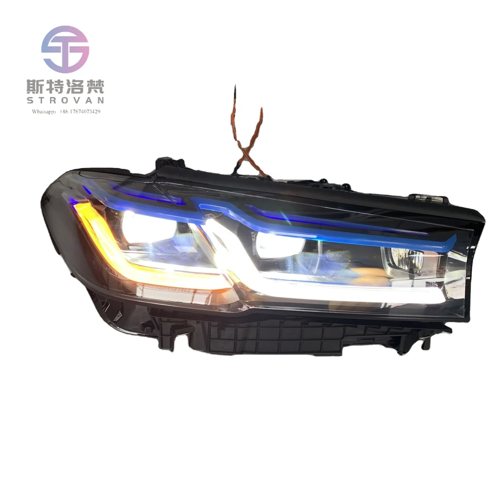 

Модифицированные фары G30 подходят для 5-й серии G30 2018-2022 Лазерные фары G30 Светодиодные фары, обновленные в оригинал