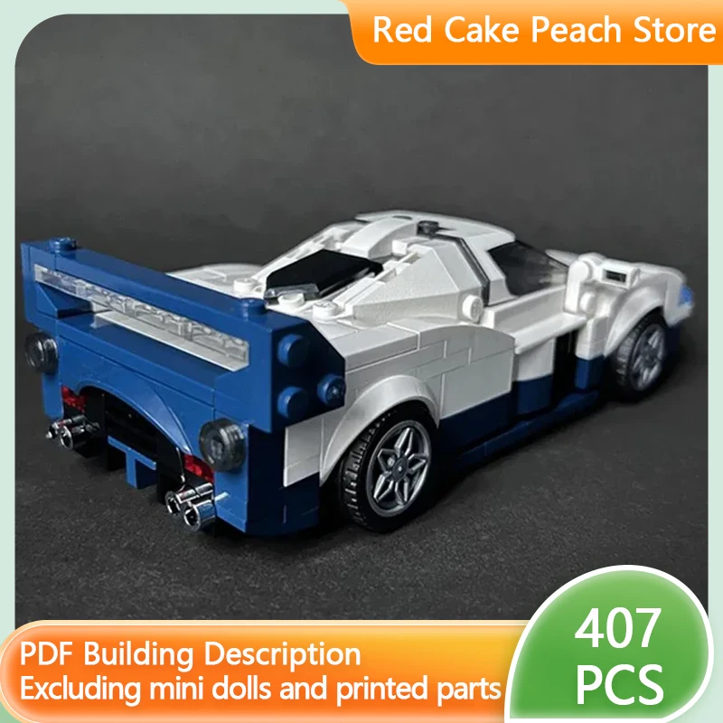 

Модель скоростного гоночного автомобиля MOC, строительные кирпичи, верхний уровень, спортивный автомобиль MC12, модульная технология, детские праздничные подарки, сборка игрушек, костюм