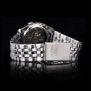 SEIKO 5 Relógio Masculino Esqueleto Traseiro Luminoso À Prova D 'Água Negócios Casual Relógio Mecânico Automático Masculino SNK361K1 10 principais vendas relogio seiko 5 automatic - №7