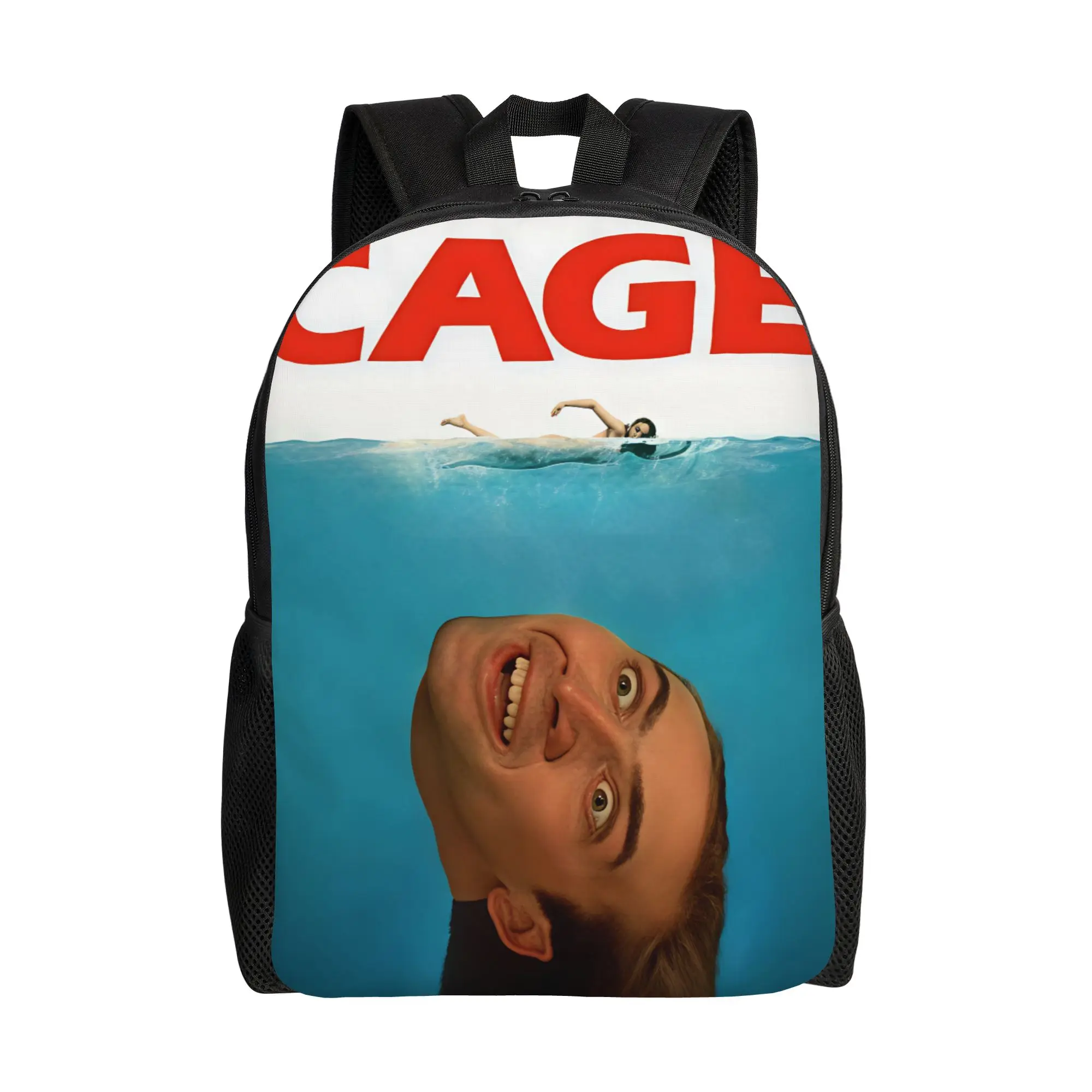 Nicolas Cage meme Backpack  Stylish Backpacks Boy Daily Durable School Bags High Quality Rucksack