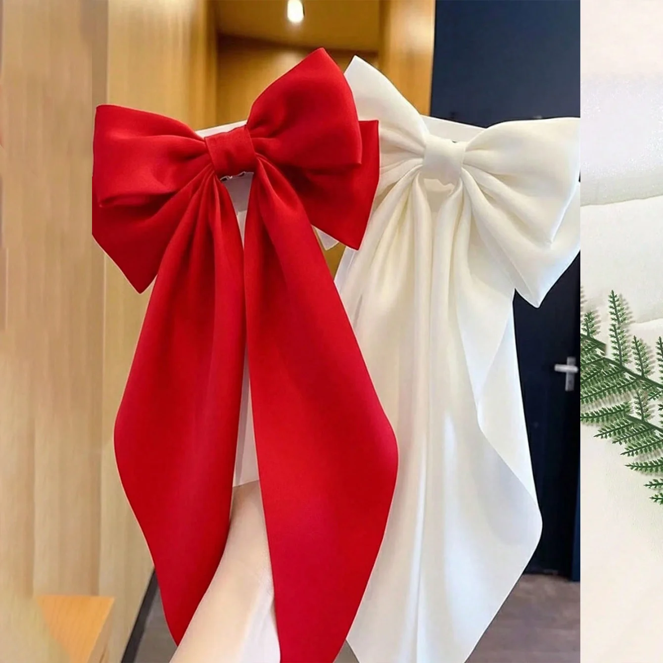 

Fashionable and elegant bow accessories, bow hair clips, and women's daily commuting headpieces, suitable for weddings, parties