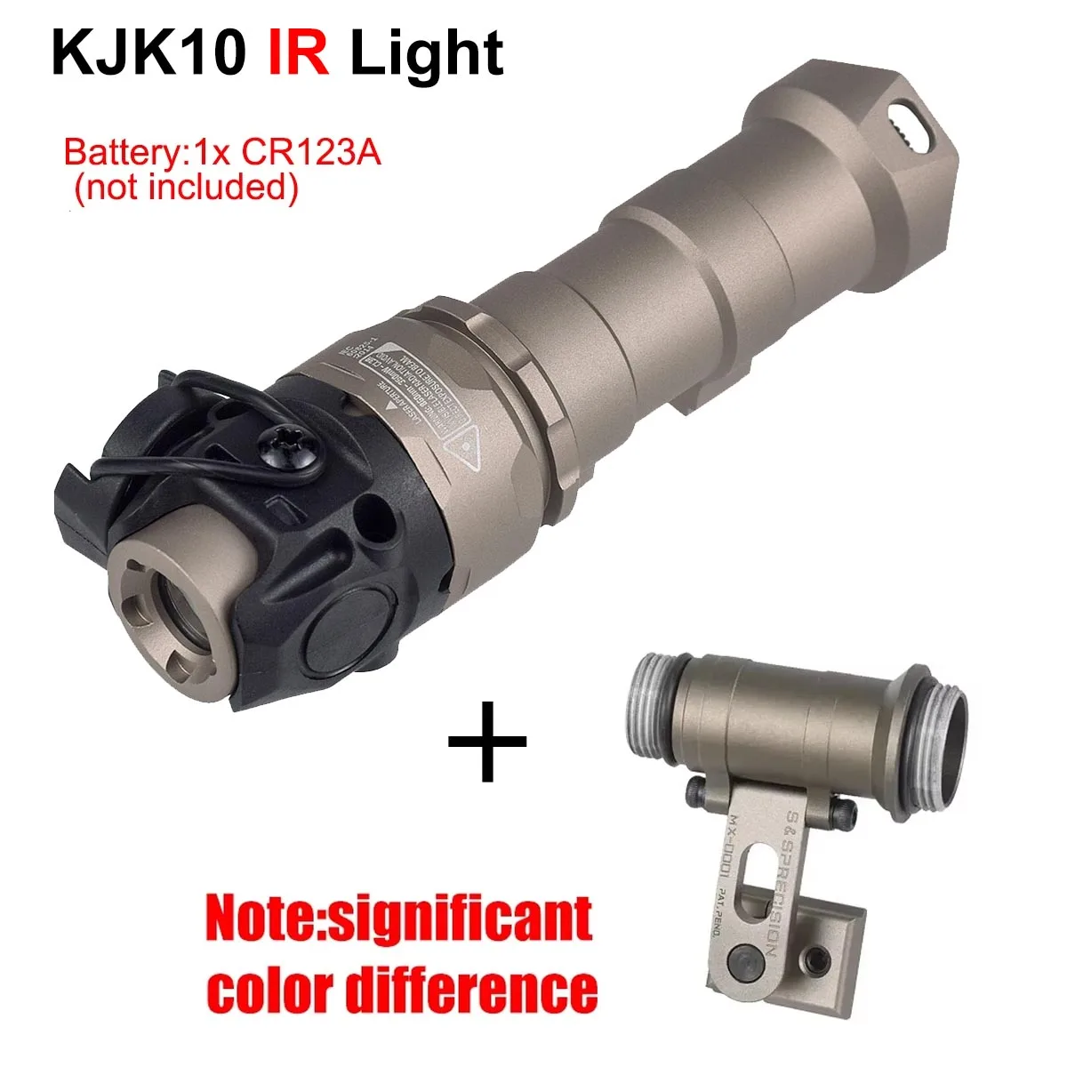SureFire M300 M300B M300C M300V Light Series ARC Helmhalterung MICH2000 Schnellhelm-Seitenschiene für Helm-Taschenlampenhalterung – Detail 23