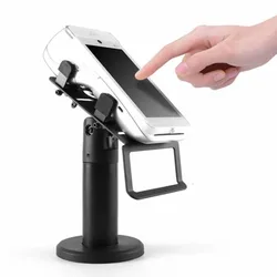 Metal pos terminal machine stand with adjustable size function suitable for universal mpos and pos machine devices bracket mount