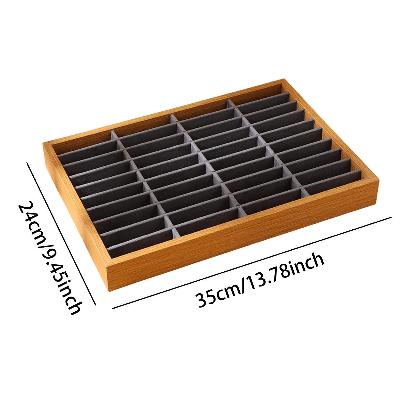 Jewelry Tray Holder Organizer with Spacious 40 Compartments Bracelet Display Storage Box for Jewelry for Wife Mom