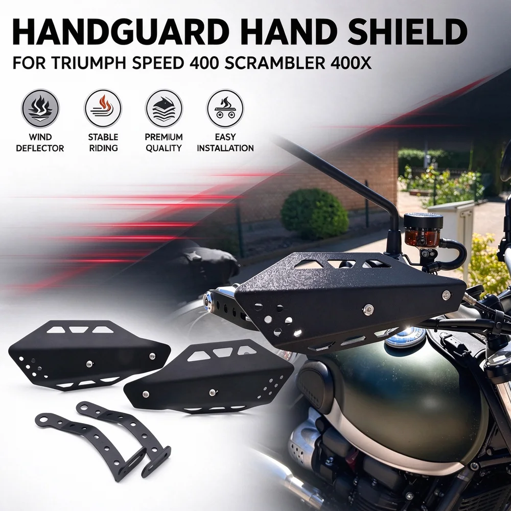 For Triumph Speed 400 Speed400 Scrambler 400X 400 Motorcycle Handle Bar Protection Cover Handguard Hand Shield Protector