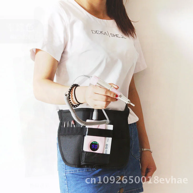 Akumulatorowa elektryczna frezarka do paznokci, przenośna maszynka do manicure, polerka w kolorze złamanej bieli do zdobienia paznokci - uniwersalny napięcie