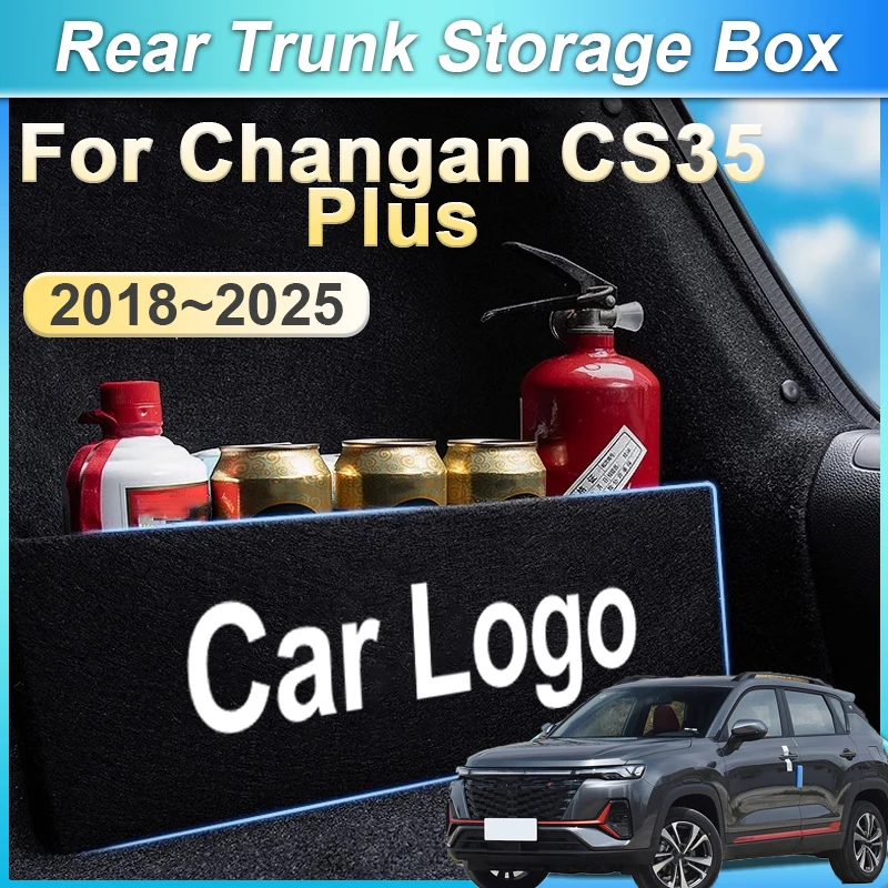 

Автомобильная утолщенная перегородка для хранения багажника для Changan CS35 Plus 2018 ~ 2025 2019, многофункциональный ящик для хранения, аксессуары для салона автомобиля