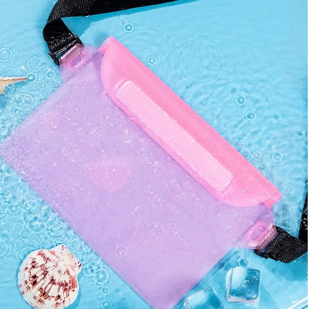 MOBILE Phone Waterproof Bag, Swimming Waterproof Waist Pack, PVC Drifting, Outdoor Leisure Sealing, Transparent Touch Screen