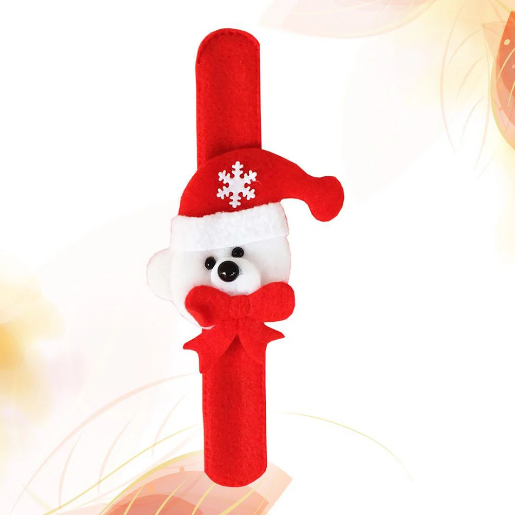 1 وحدة عيد الميلاد الأساور للأطفال صفعة على سوار براعة رائعة المحمولة عطلة حزب هدية للبنين بنات ديكور #6