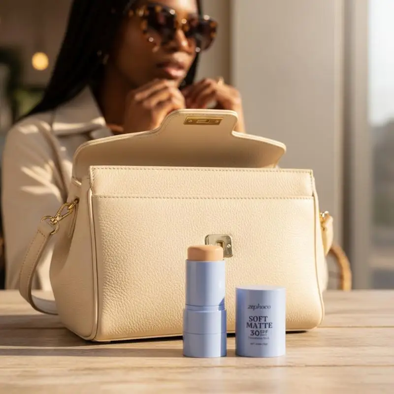 Matte Foundation Stick Lightweight Two In One Buildable Coverage Long Lasting Finish Dewy Radiant Skin Day To Night